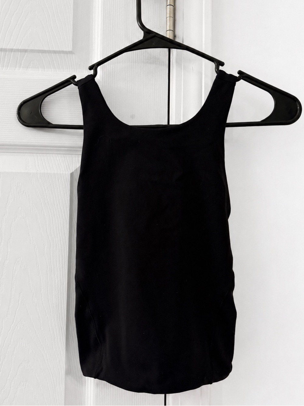 YPB StudioSoft Black Cross Back Built-In Bra Tank Top